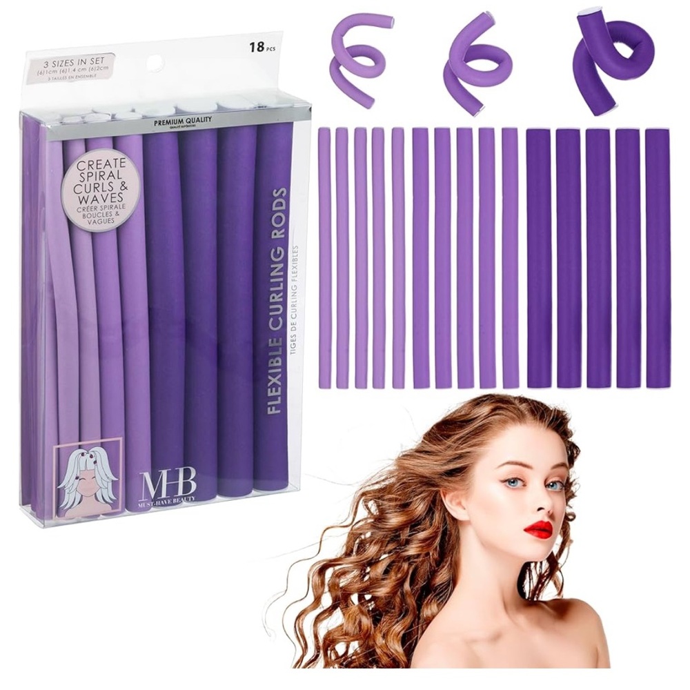 EXPRESSIONS Purple Flexible Curling Rods - Home Party Supplies